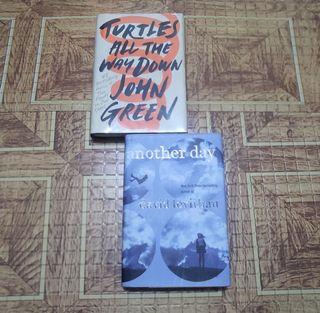 John Green and David Levithan YA bundle (Turtles All The Way Down and another day) HARDBOUND