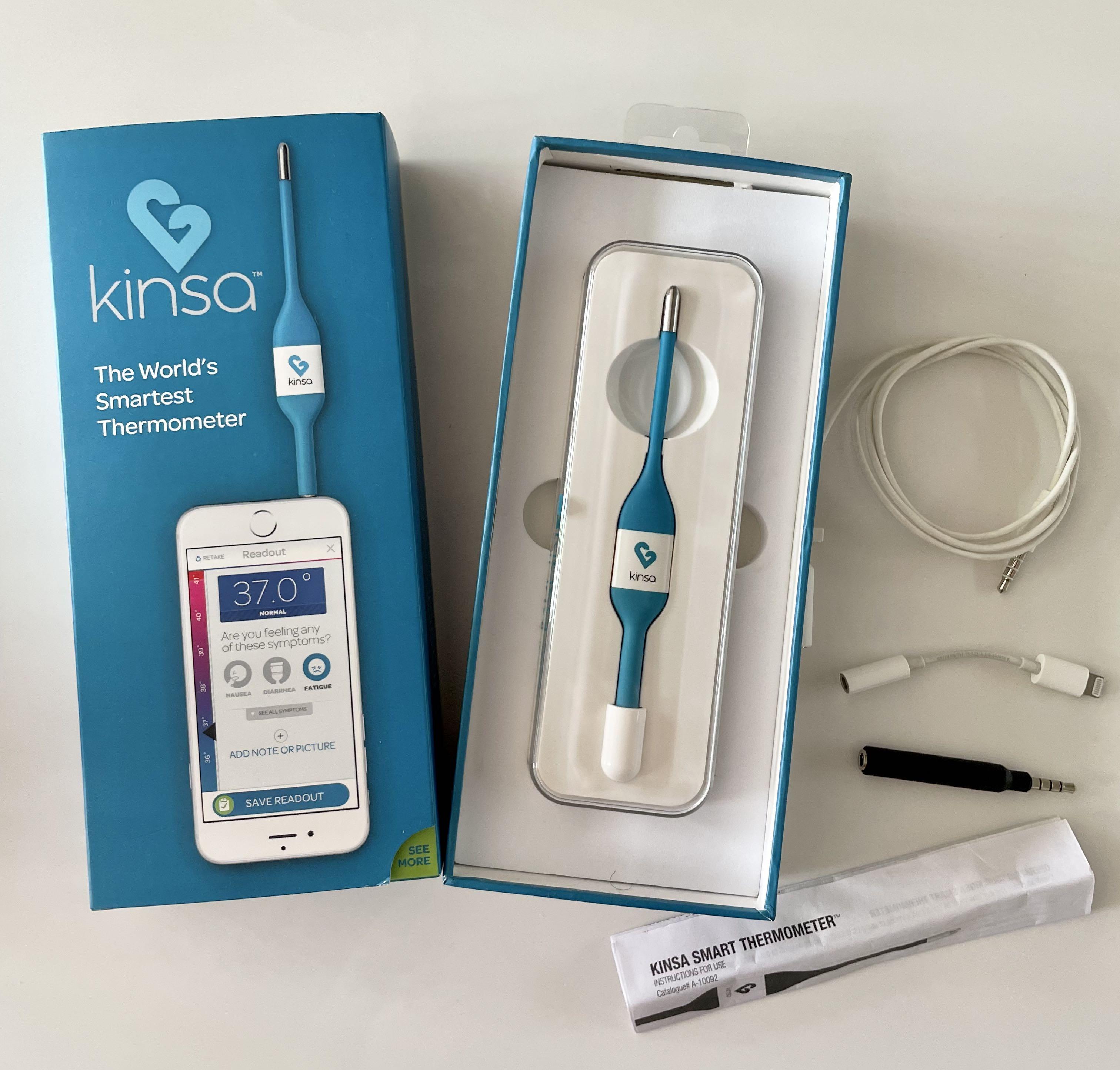 KINSA Smart Stick Digital Thermometer Downloadable App (Free), Health