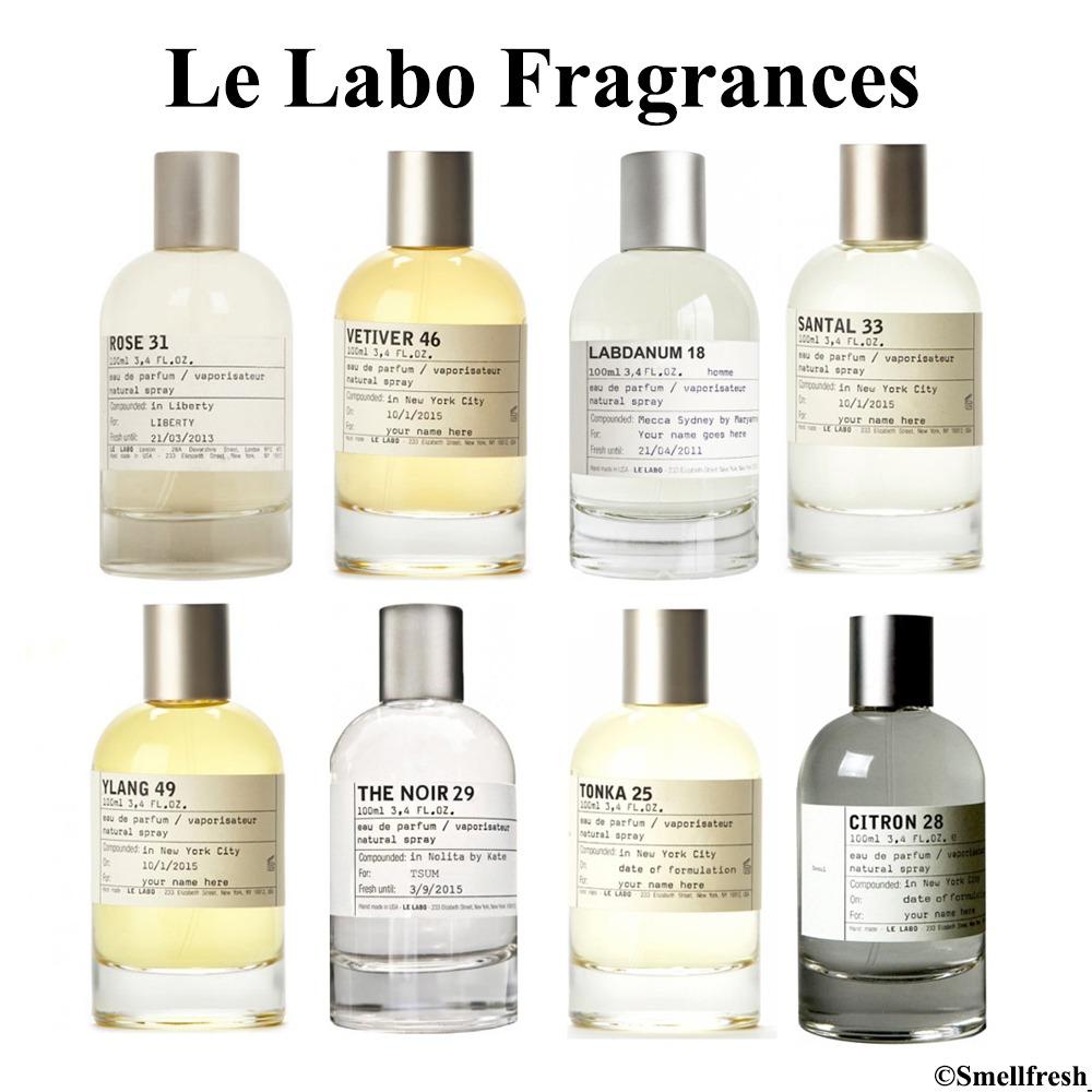 Le Labo Perfume Decants Vetiver 46 Tonka 25 The Noir 29