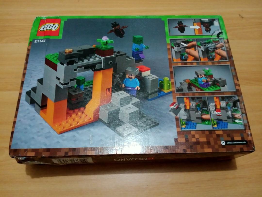 Le21141 the cave of the lego zombies®Minecraft™-Brinquedos originais bonecos  de meninos e meninas + 3 anos de blocos originais - AliExpress