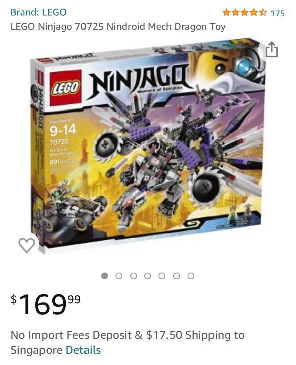 Ninjago 70725 sales
