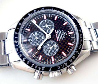 Limited Carbon Black OMEGA SPEEDMASTER Chronograph RACING Chronometer Automatic Watch