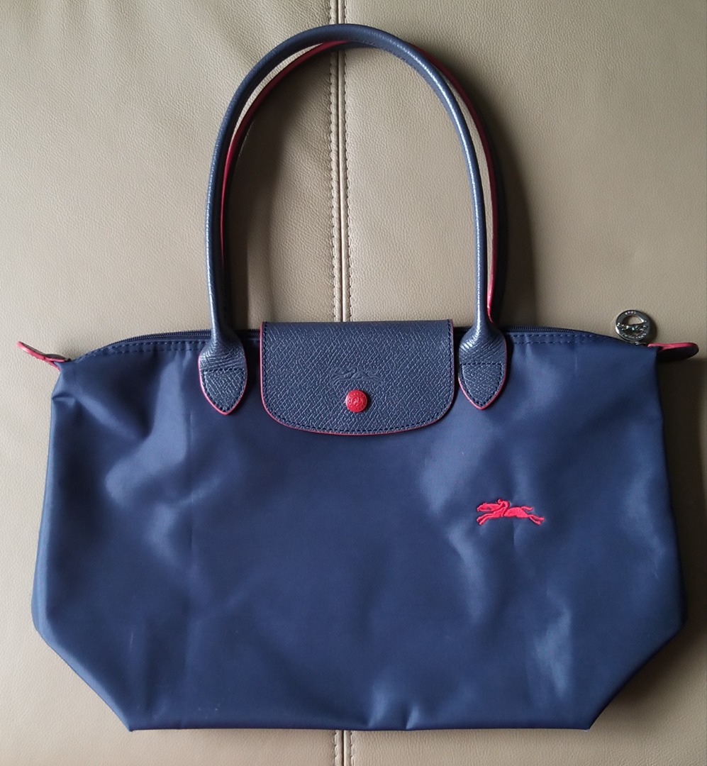 Longchamp Ladies Le Pliage Club Top Handle Bag S in Navy