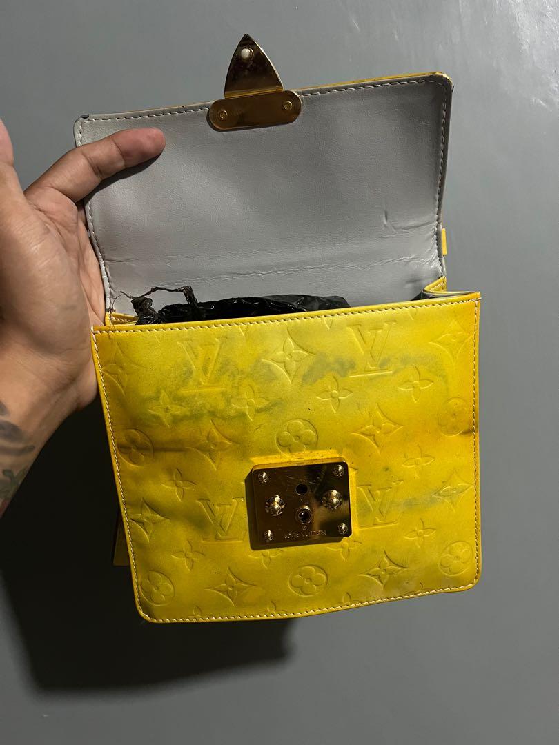 Authentic Louis Vuitton Spring Street Yellow Vernis, Luxury, Bags & Wallets  on Carousell