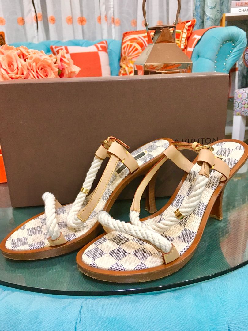 Louis vuitton damier outlet sandals