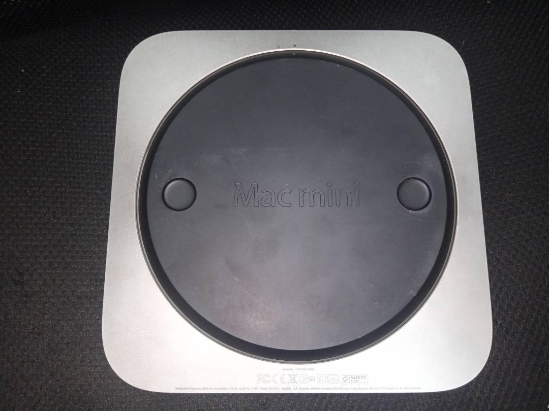 Mac Mini High Sierra (Late 2012) (Category: Desktops) located in Quezon City. Submitted by momglai (Listing ID 1176530462, Image 3). Description: - 2.5GHz Core i5 - 4GB RAM, 500GB HD - with power cord - pre-installed with macOS Mojave, upgraded to High Sierra - good for school or office use (just add monitor, keyboard, and mouse) - rebooted *** Minor scratches lang sa bottom part (doesn't affect sa performance).