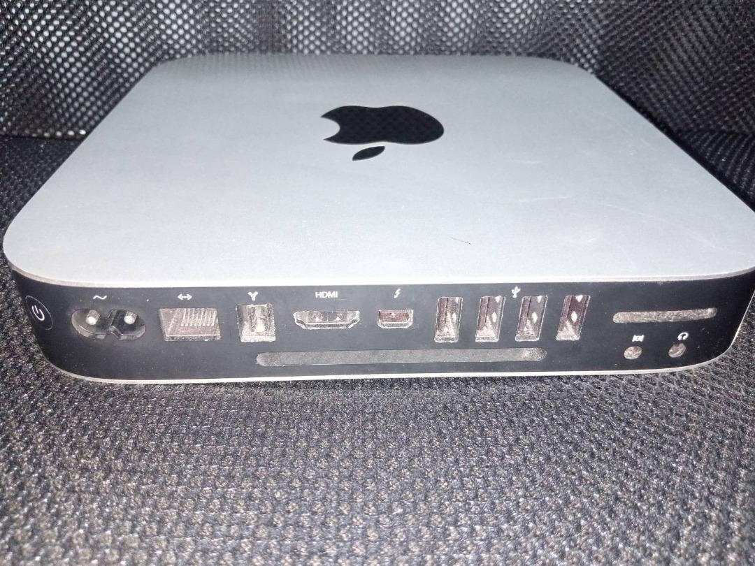 Mac Mini High Sierra (Late 2012) (Category: Desktops) located in Quezon City. Submitted by momglai (Listing ID 1176530462, Image 2). Description: - 2.5GHz Core i5 - 4GB RAM, 500GB HD - with power cord - pre-installed with macOS Mojave, upgraded to High Sierra - good for school or office use (just add monitor, keyboard, and mouse) - rebooted *** Minor scratches lang sa bottom part (doesn't affect sa performance).