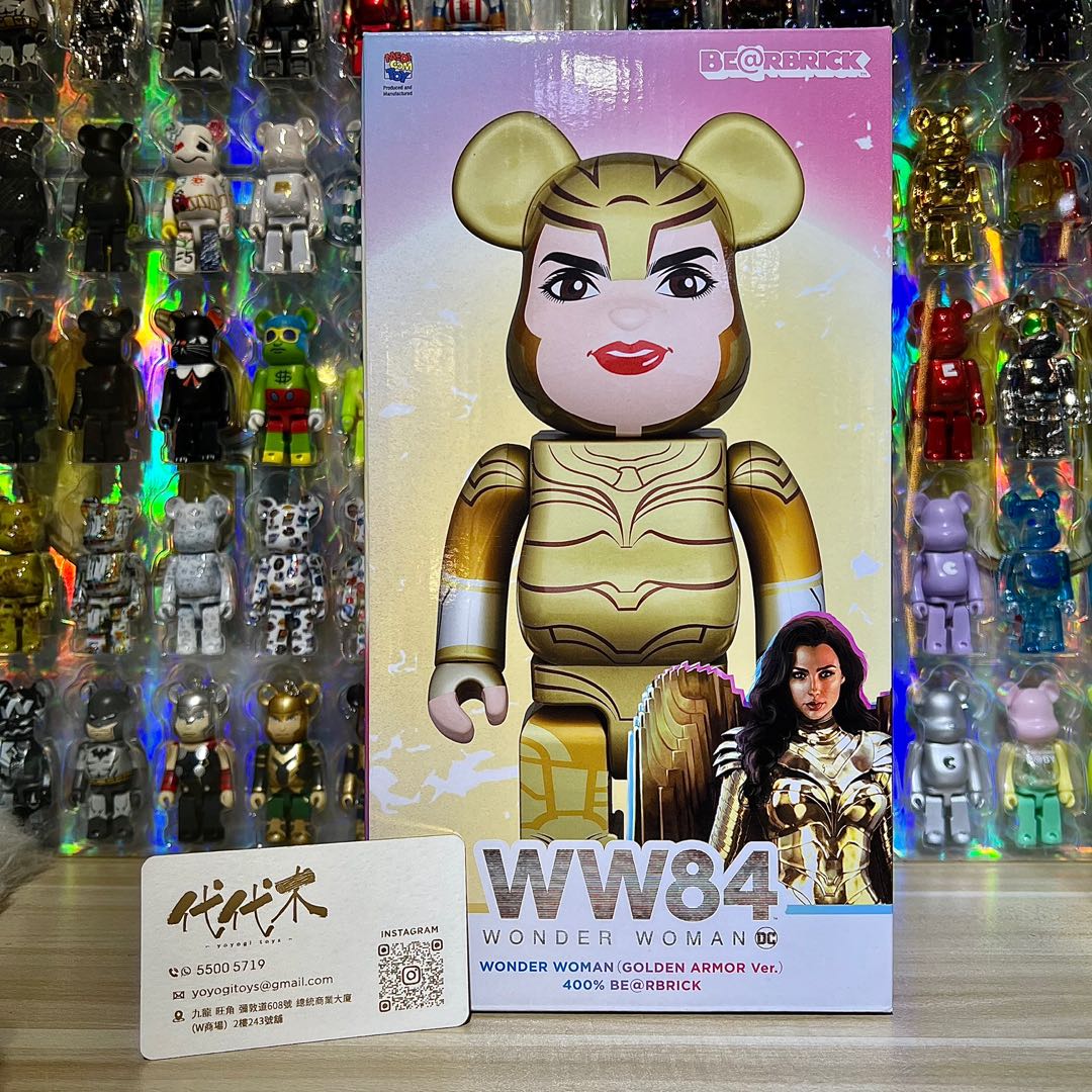 MEDICOM BE@RBRICK WW84 WONDER WOMAN GOLDEN ARMOR 400% BEARBRICK