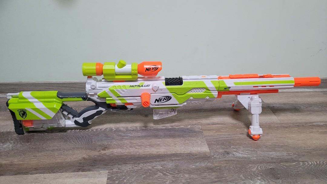 NERF Long Strike Cs-6 Modulus With Everything! Barely Used.Darts Included  630509744084
