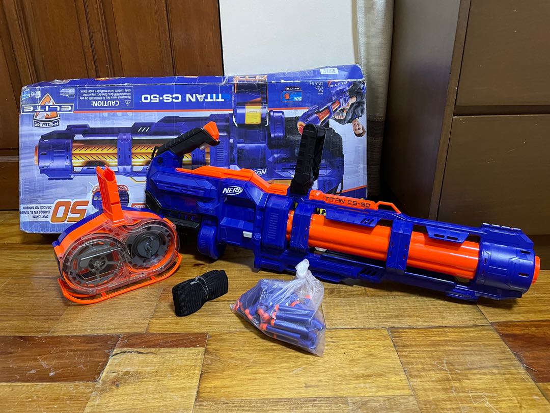 Nerf Titan CS-50 Toy Blaster, Hobbies & Toys, Toys & Games on Carousell