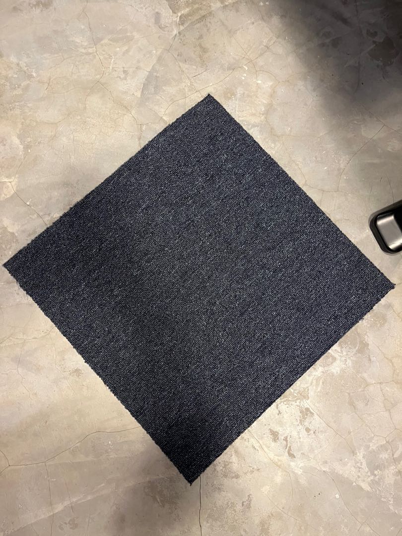 New! 23 x Dark Blue Carpet Tiles 50x50cm, Furniture & Home Living, Home