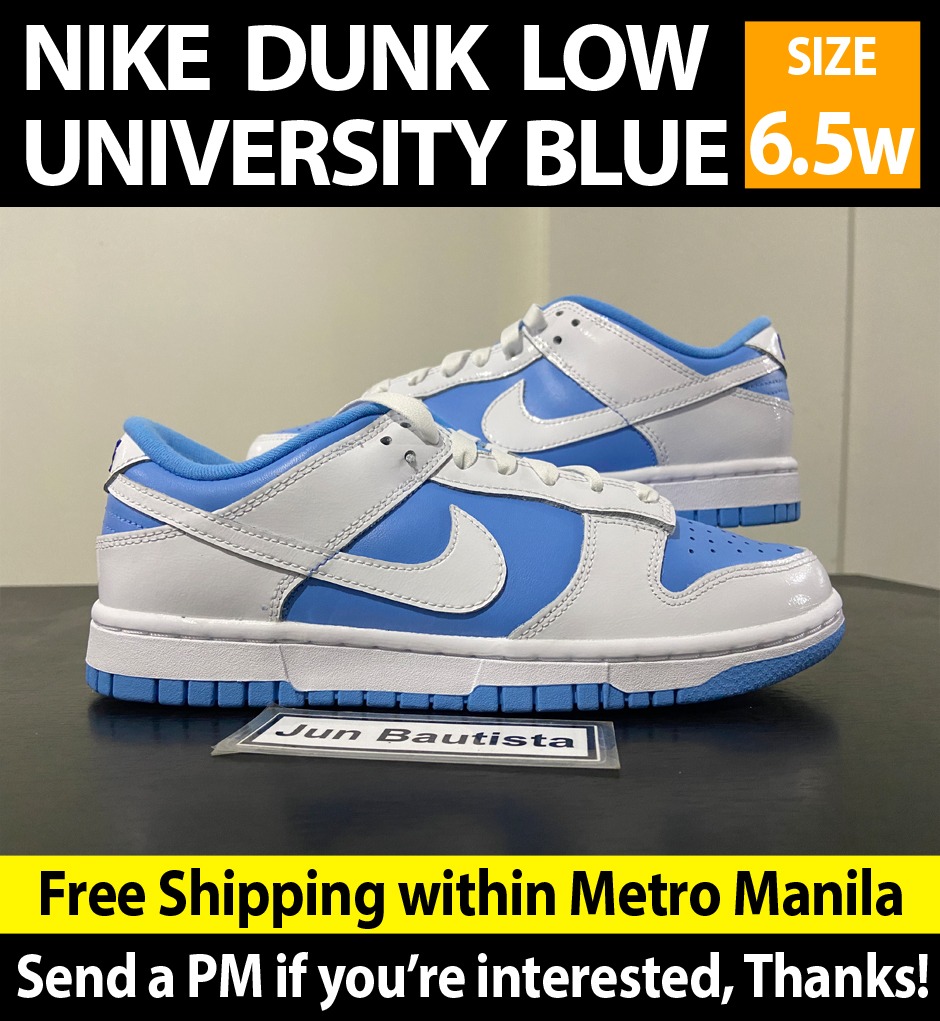 Nike Dunk Low University Blue / Reverse UNC, Women's Fashion, Footwear ...