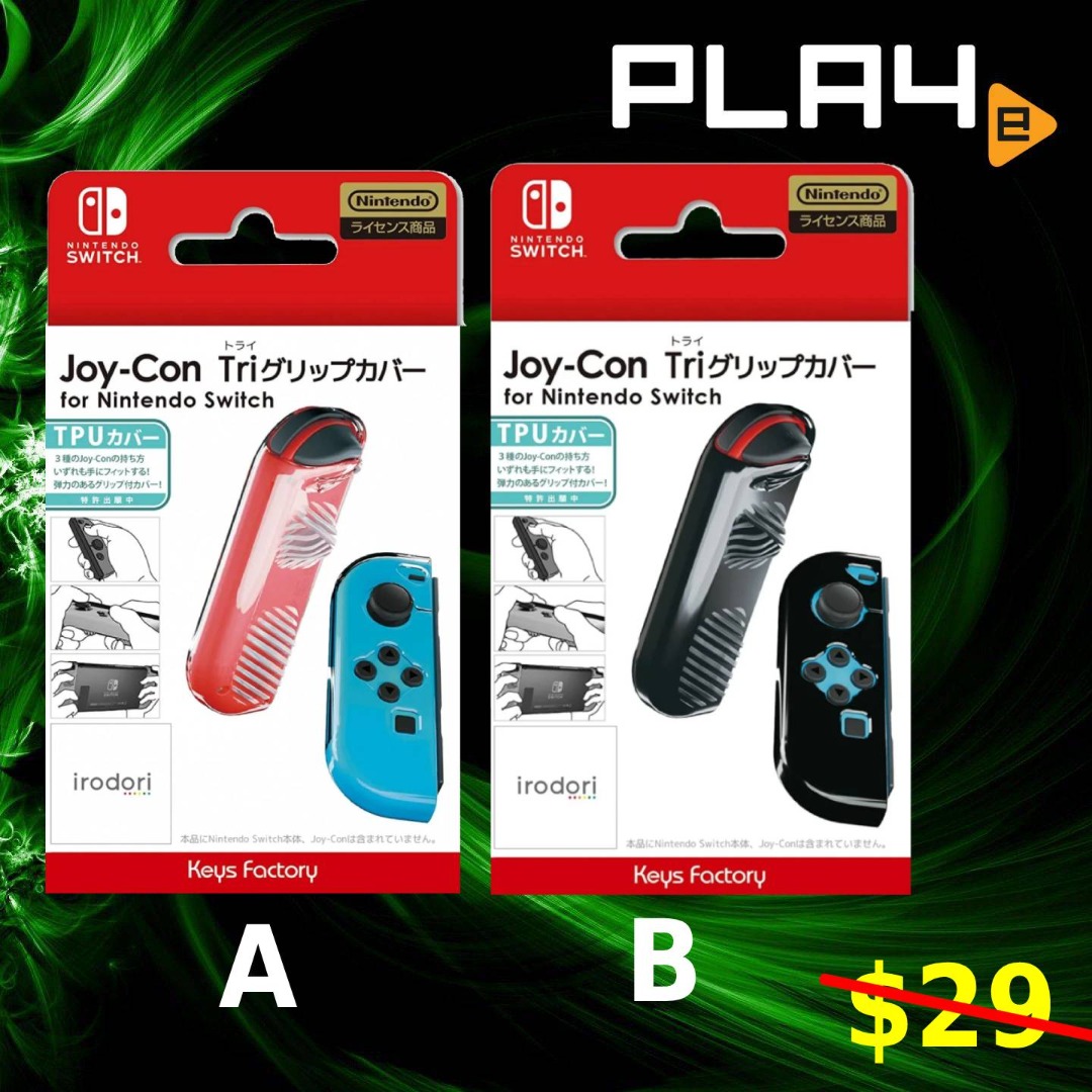 Nintendo Switch Keys Factory JoyCon Tri Grip Cover Brand New, Video
