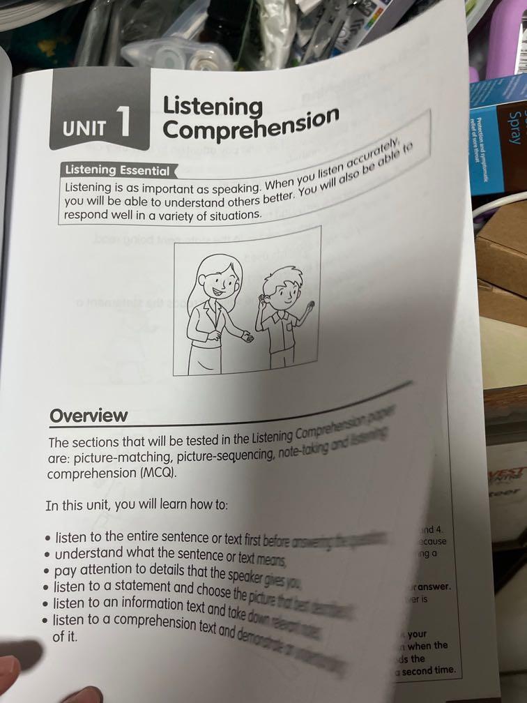 P3 Listening Comprehension And Oral Hobbies Toys Books Magazines