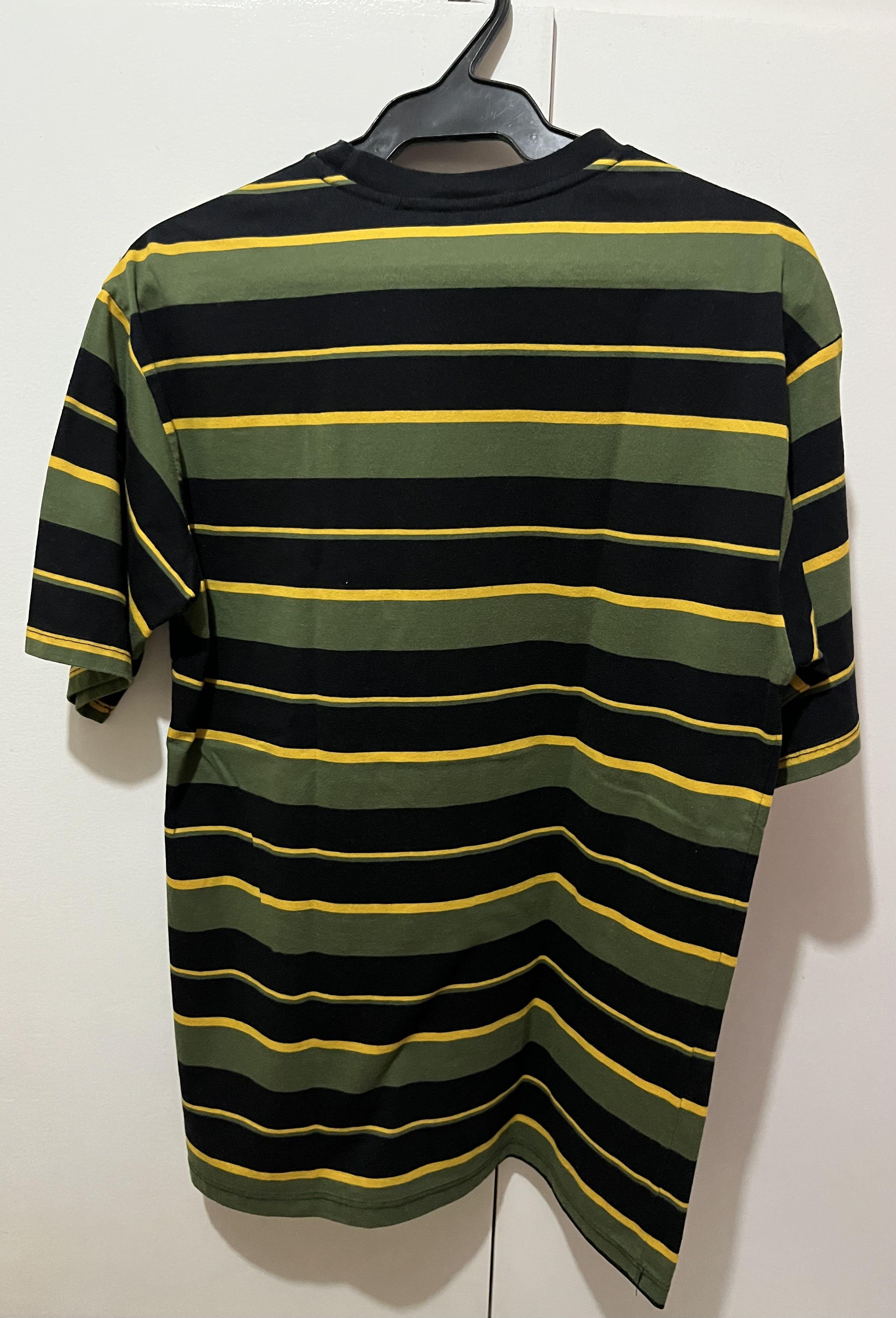 PENSHOPPE Green Stripes Oversized T-Shirt S, Men's Fashion, Tops & Sets ...