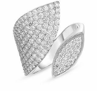 Petal 18K White Gold & Diamond Ring