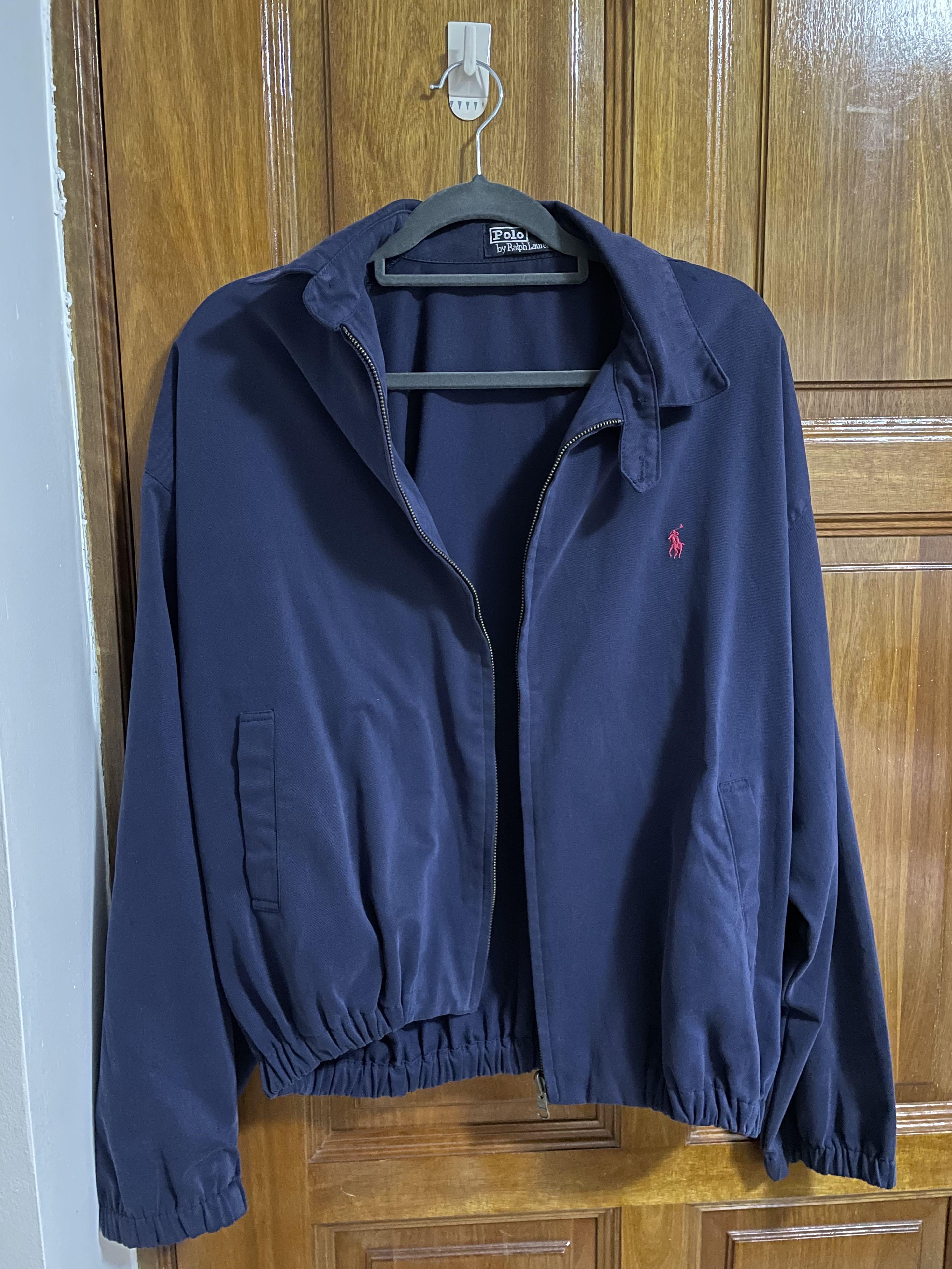 Polo Ralph Lauren Navy Harrington Jacket, Women's Fashion, Coats, Jackets  and Outerwear on Carousell