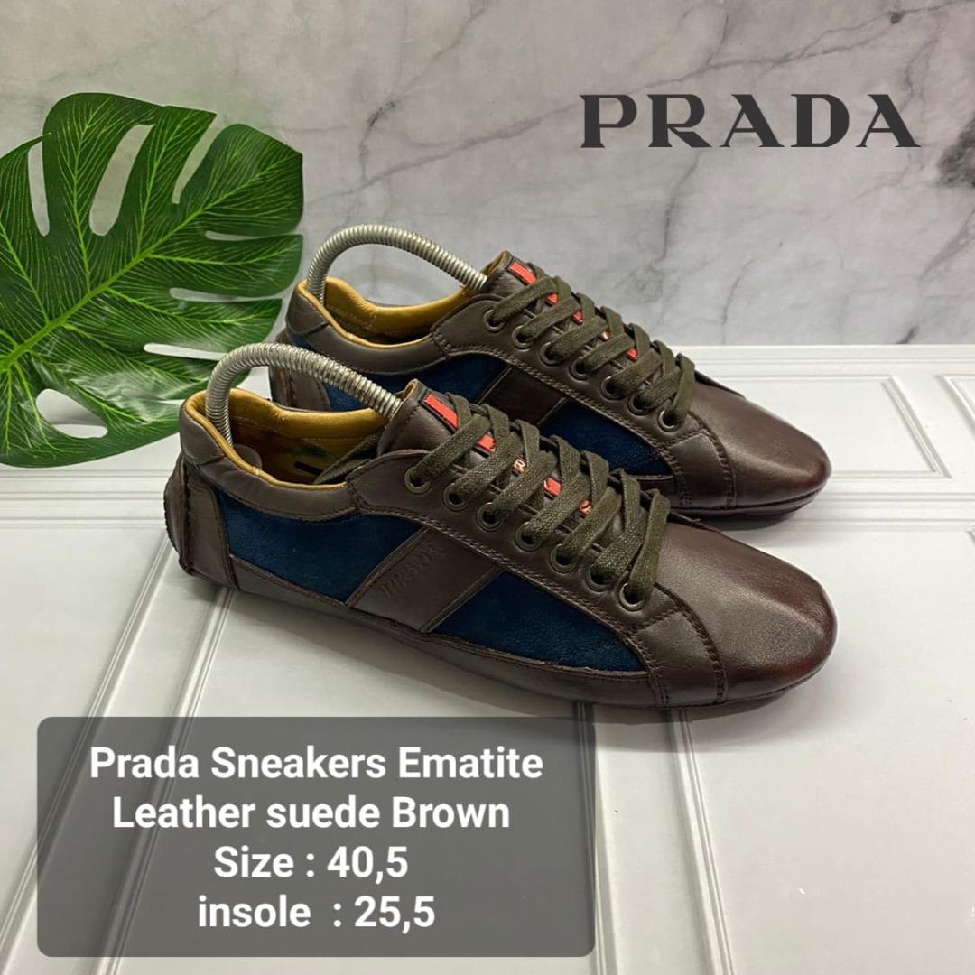 sneakers leather brown