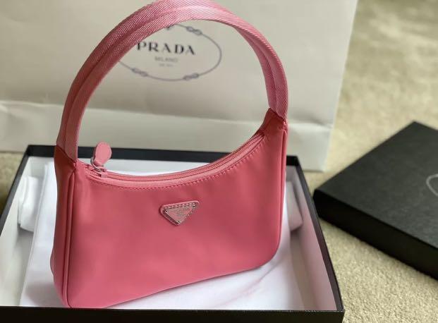 Prada Nylon Baguette Bag (Category: Luxury Bags & Wallets) located in Lucena. Submitted by fashioncult.ph (Listing ID 1176449216, Image 3). Description: Prada Nylon Baguette Bag 👉🏻 Brandnew w/dustbag & cards 👉🏻RFS: gift from my birthday too many bags (decluttering) 👉🏻1:1 clone 👉🏻NGA 👉🏻low ballers & rude buyer will automatically blocked 👉🏻MOP: BDO/ GCASH payment 👉🏻very cute & spacious 👉🏻shipping fee will be shouldered by the buyer 