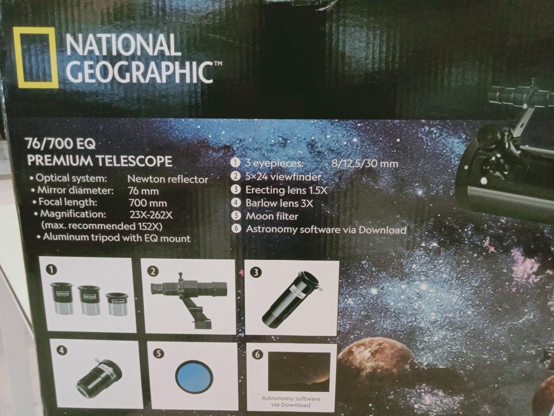 PREMIUM TELESCOPE. 76/700 EQ, Sports Equipment, Hiking & Camping on Carousell