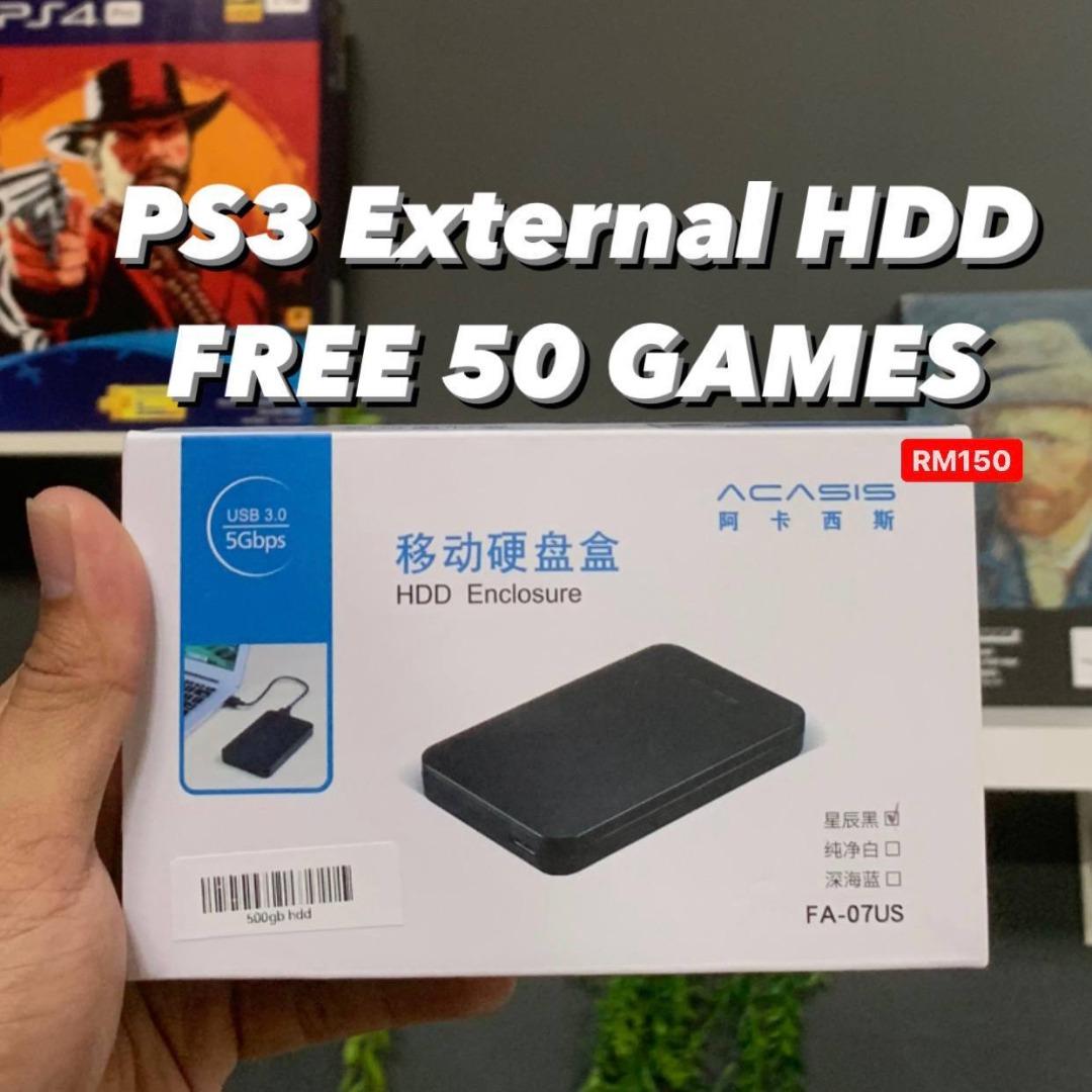 PS3 External HDD, Video Gaming, Gaming Accessories, Cables & Chargers ...