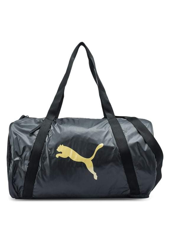 Puma essentials mod barrel duffel bag duffle, Women's Fashion, Bags