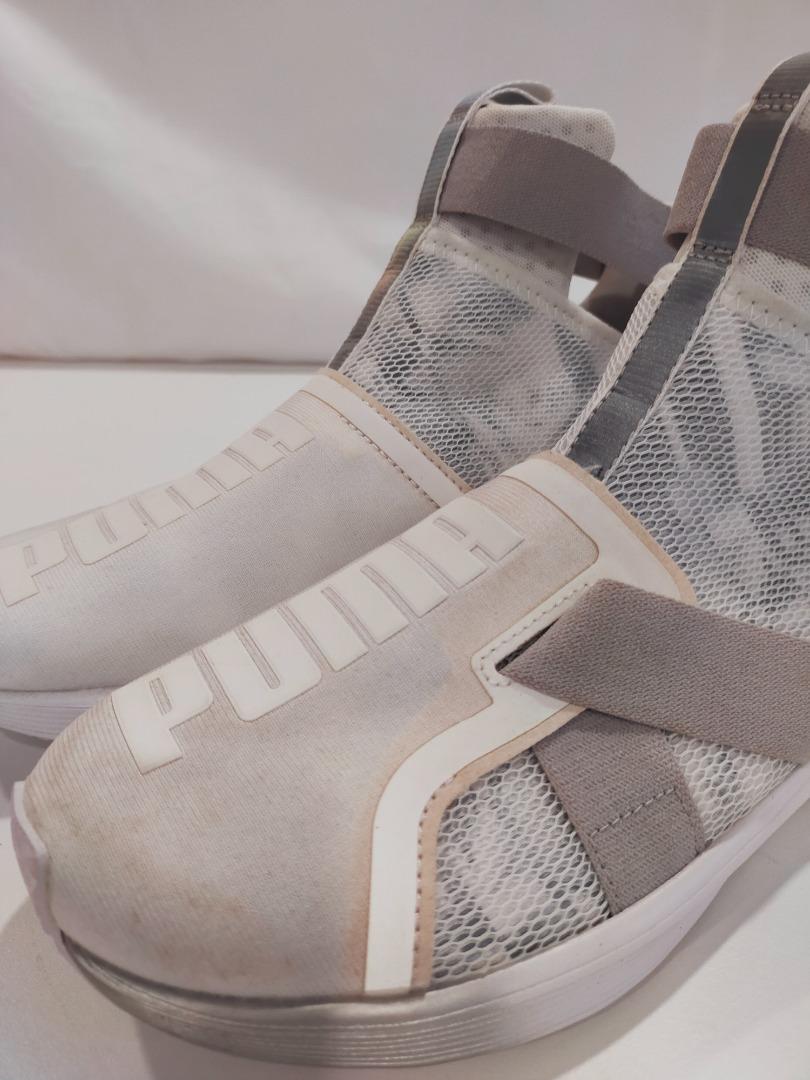 Puma fierce strap swan white and gold discount