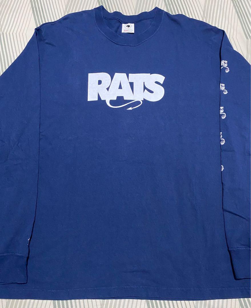 Rats Tokyo Japan Box Logo Dozens LS tee t shirt, Men's Fashion, Tops