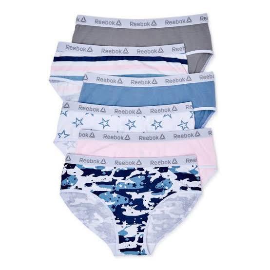 Reebok 6 Pack Cotton Hipster Panty from US, Babies & Kids, Babies & Kids  Fashion on Carousell