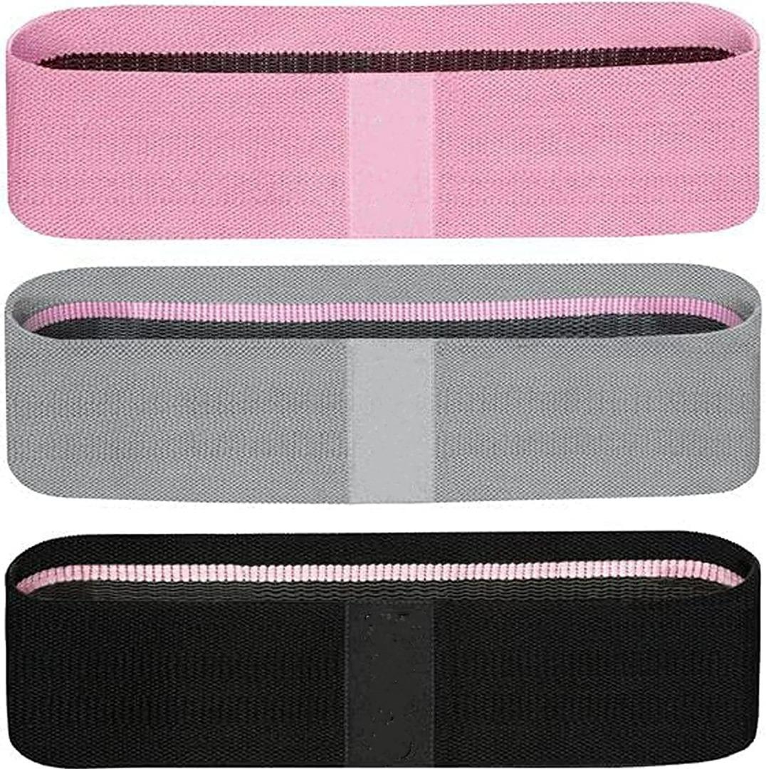  Gymb Premium Gym Bands Resistance - Workout Bands, Legs & Thigh  Bands for Workout - Non Slip Cloth Booty Band/Fitness Bands - Gym, Home  Fitness, Yoga, Strength, Pilates for Men/Women 