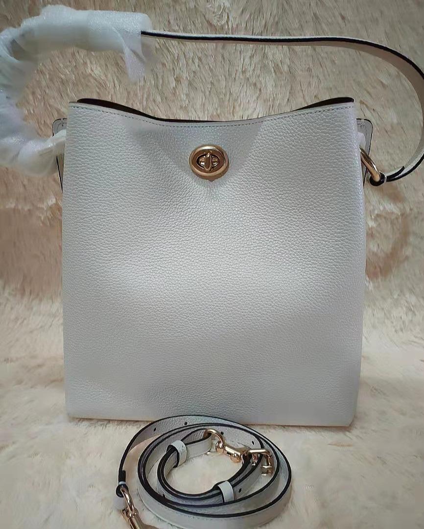 Luxuco COACH Charlie Bucket Bag 55200 White Women Handbag Sling