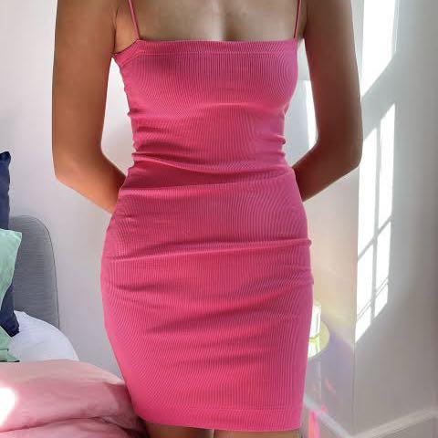 Zara pink strappy dress 2025