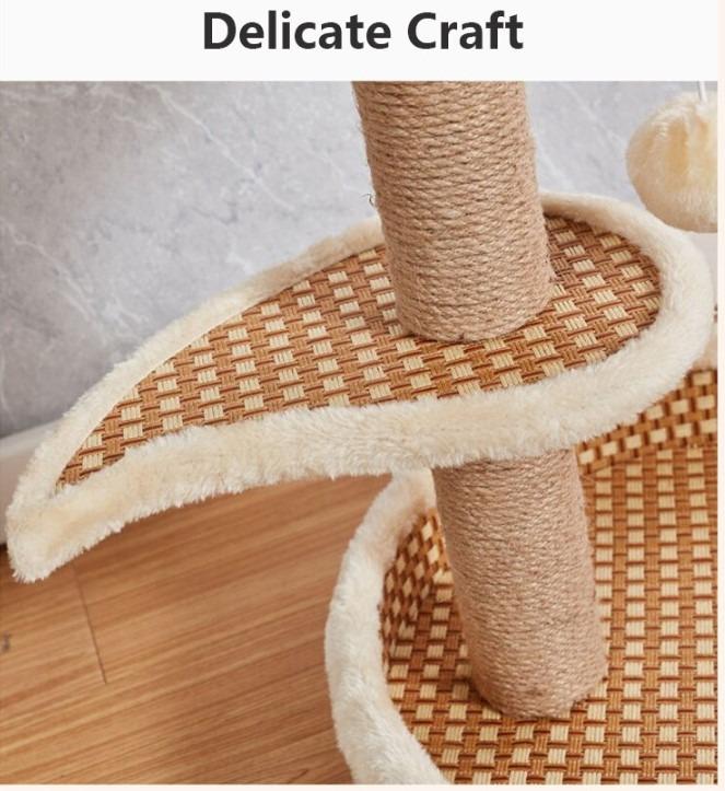 [SG STCOK] Cat Scratch Rattan Post / Small cat Condo / Kitten Post