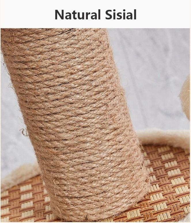 [SG STCOK] Cat Scratch Rattan Post / Small cat Condo / Kitten Post
