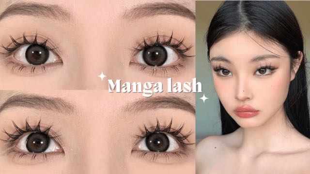 False Lashes & Lash Glue Set Clear Band Soft Manga Lashes Spiky Natural Anime  Lashes Extension For Cosplay Daily Eye Makeup - Temu