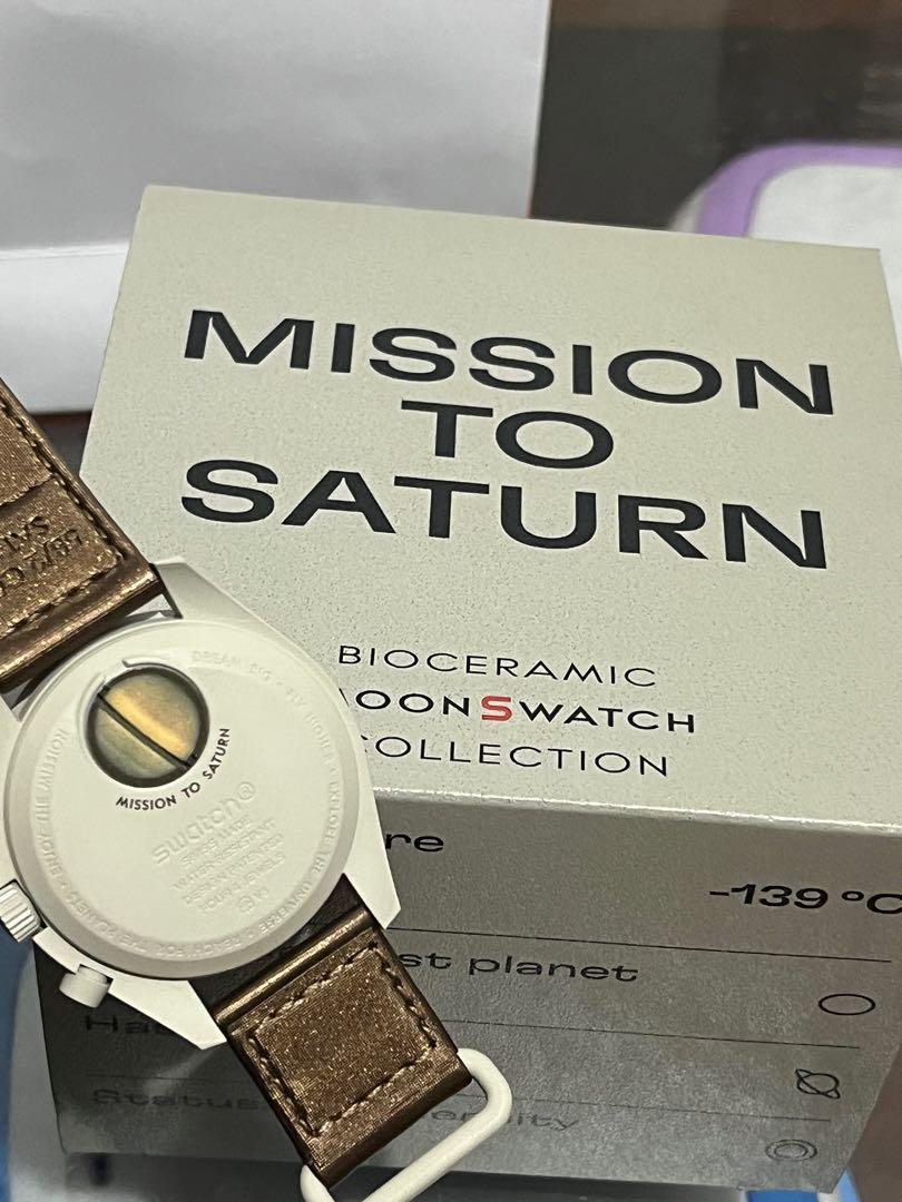 Swatch x Omega Bioceramic MoonSwatch Mission to Saturn, Men's Fashion,  Watches & Accessories, Watches on Carousell