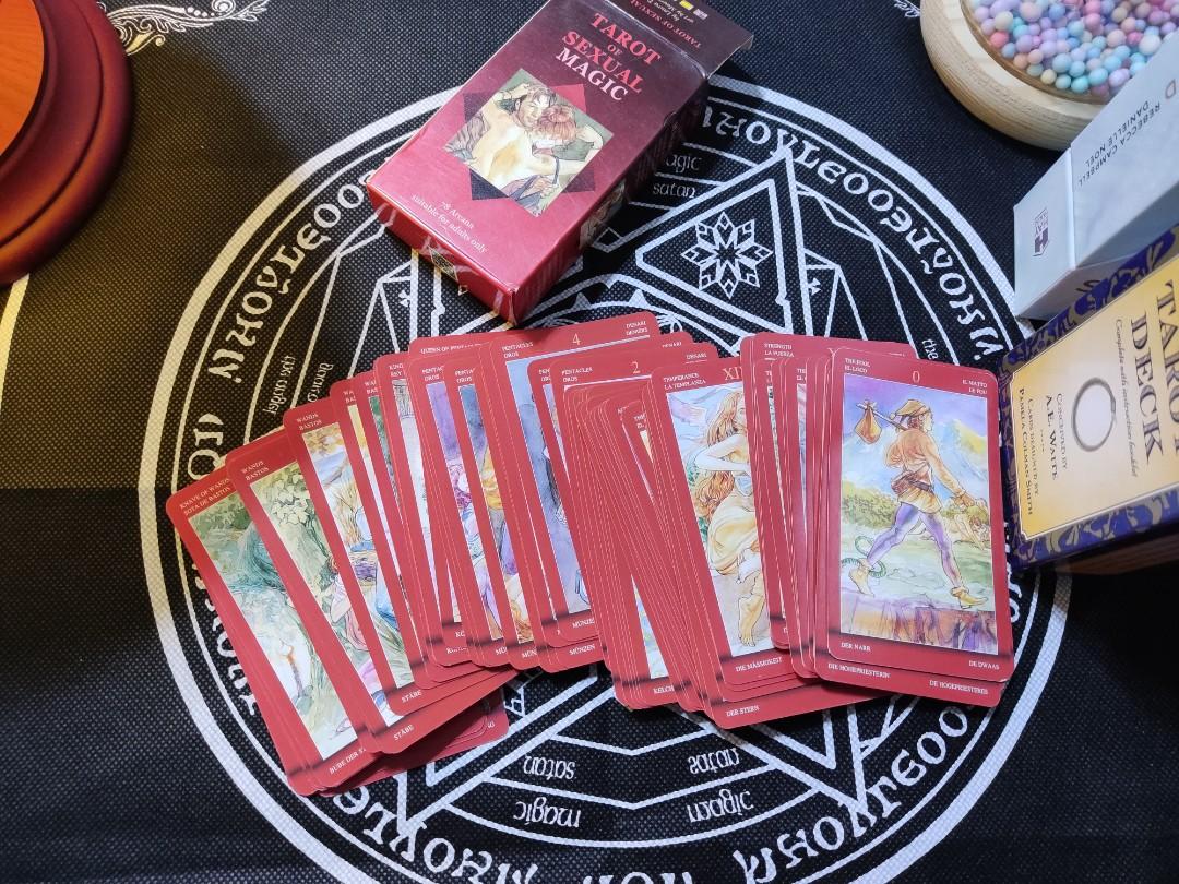 Tarot of Sexual Magic (Category: Storybooks) located in Quezon City. Submitted by hectorious_123 (Listing ID 1176539674, Image 3). Description: BRAND NEW TAROT FOR ONLY 250 NO FLAWS AND COMPLETE suitable for adults only💖 NOVALICHES QC LOCATION.