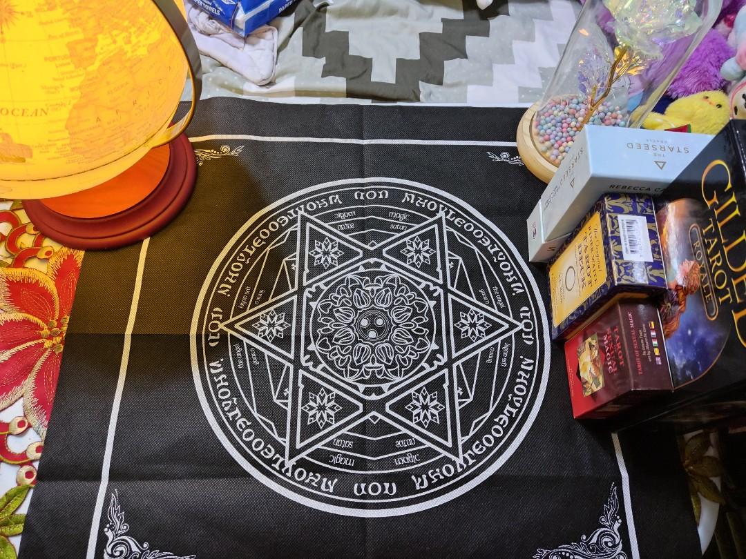 Tarot Tablecloth (Category: Table Linen & Textiles) located in Quezon City. Submitted by hectorious_123 (Listing ID 1176516975, Image 3). Description: TAROT TABLECLOTH FOR ONLY 150 PHP!✨✨ BRAND NEW NO FLAWS PERFECT FOR DIVINATION OR DECORATION QUALITY PRINT NOVALICHES QC LOCATION.