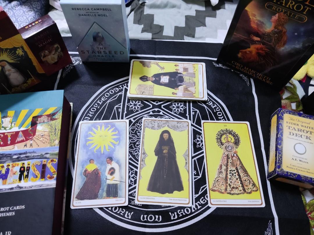 Tarot Tablecloth (Category: Table Linen & Textiles) located in Quezon City. Submitted by hectorious_123 (Listing ID 1176516975, Image 1). Description: TAROT TABLECLOTH FOR ONLY 150 PHP!✨✨ BRAND NEW NO FLAWS PERFECT FOR DIVINATION OR DECORATION QUALITY PRINT NOVALICHES QC LOCATION.