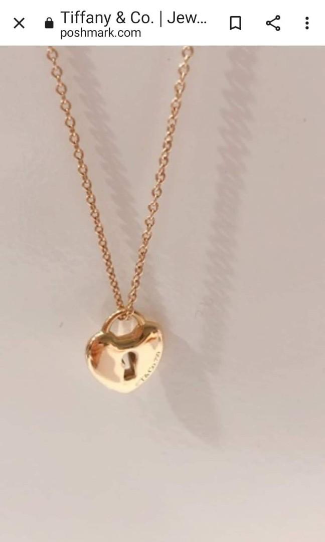 Paperclip necklace tiffany Clearance
