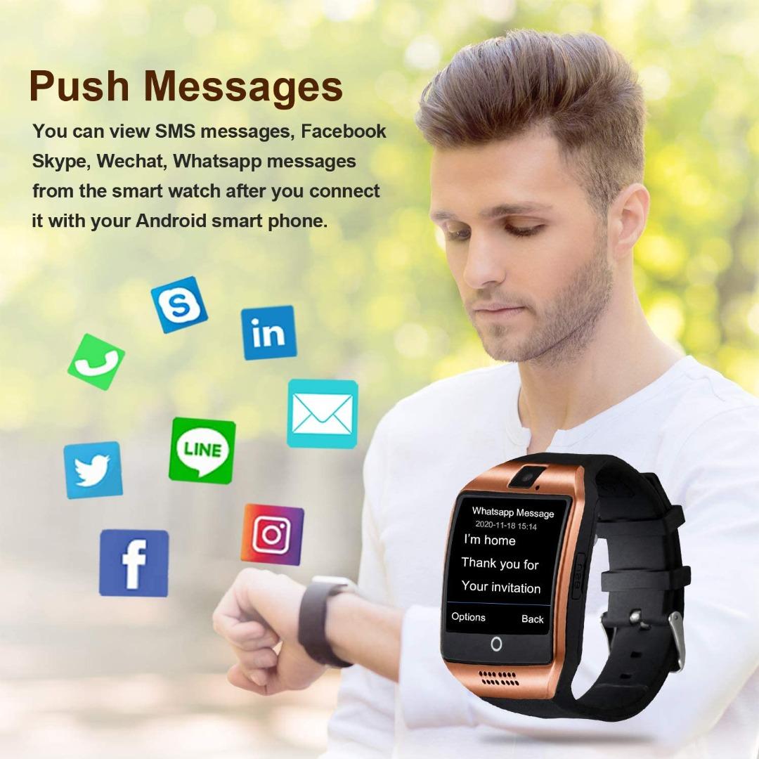 Tipmant Smart Watch Full Touch Screen Smart Watch for Men Women Kids Smartwatch With SIM Card Slot to Make Calls Camera Pedometer Stopwatch Play