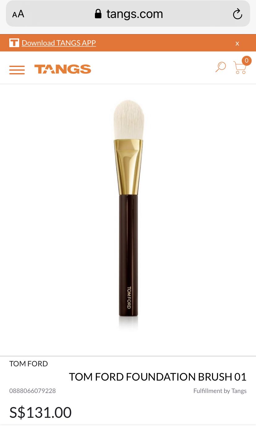 Tom Ford Foundation Brush 01, Beauty & Personal Care, Face, Makeup on  Carousell