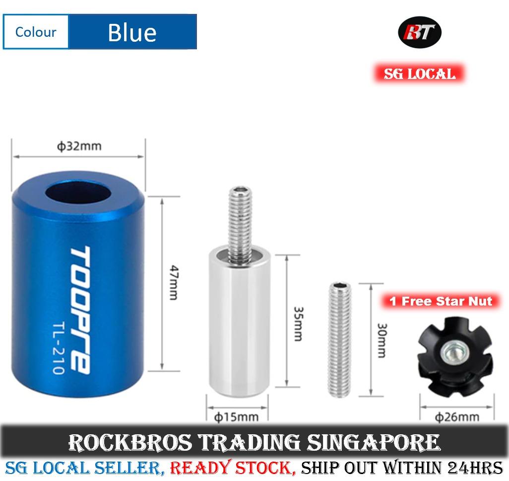 Toopre bicycle fork star nut insert tool sunflower nut installation tool with a free star nut