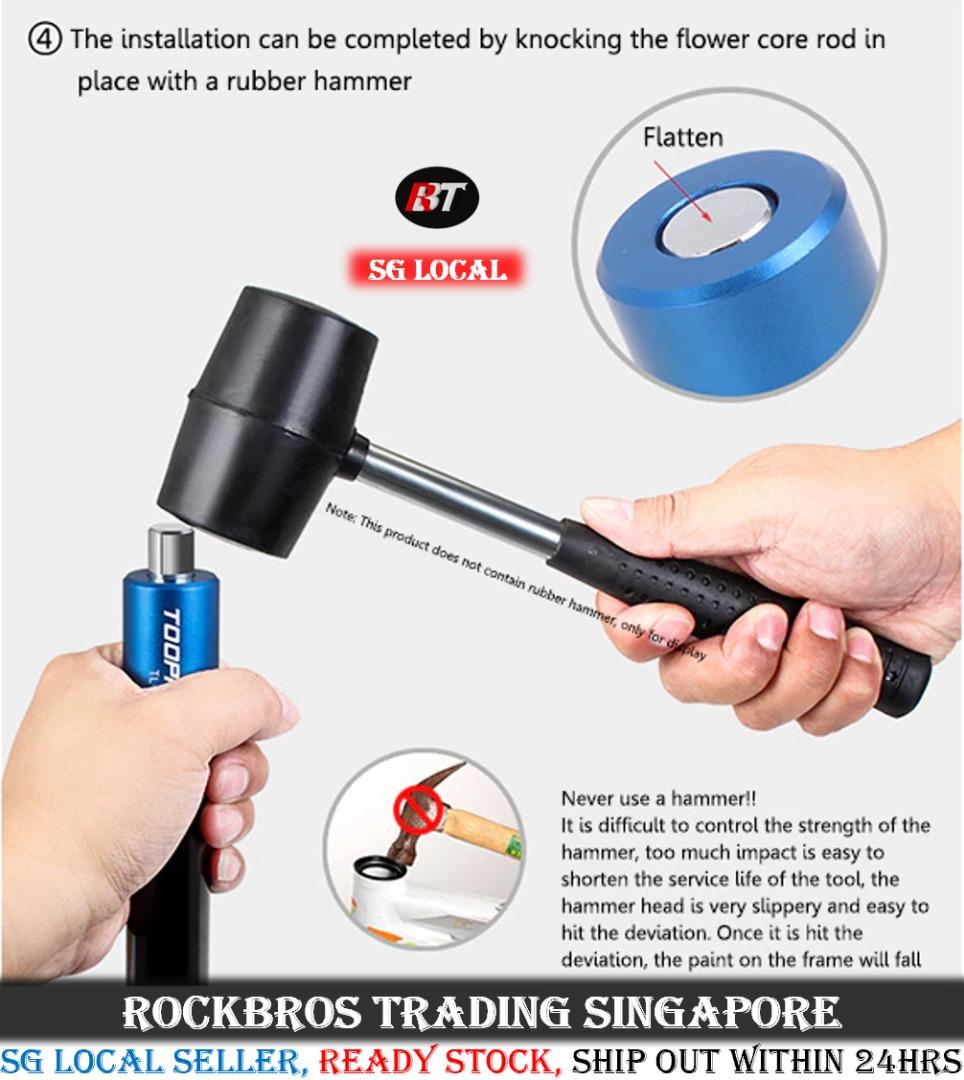 Toopre bicycle fork star nut insert tool sunflower nut installation tool with a free star nut