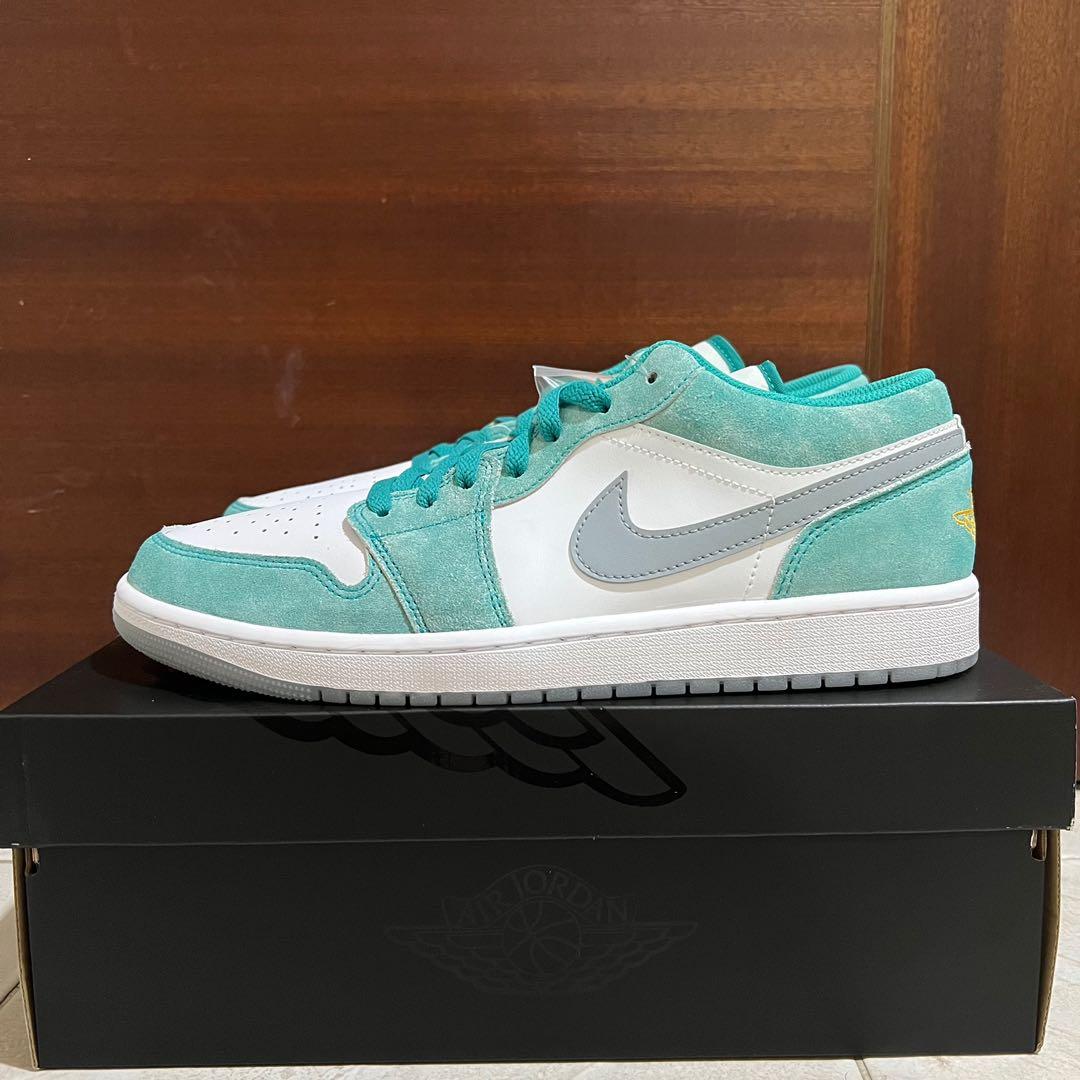 Multiple Sizes Nike Air Jordan 1 Low New Emerald Turbo Green Men