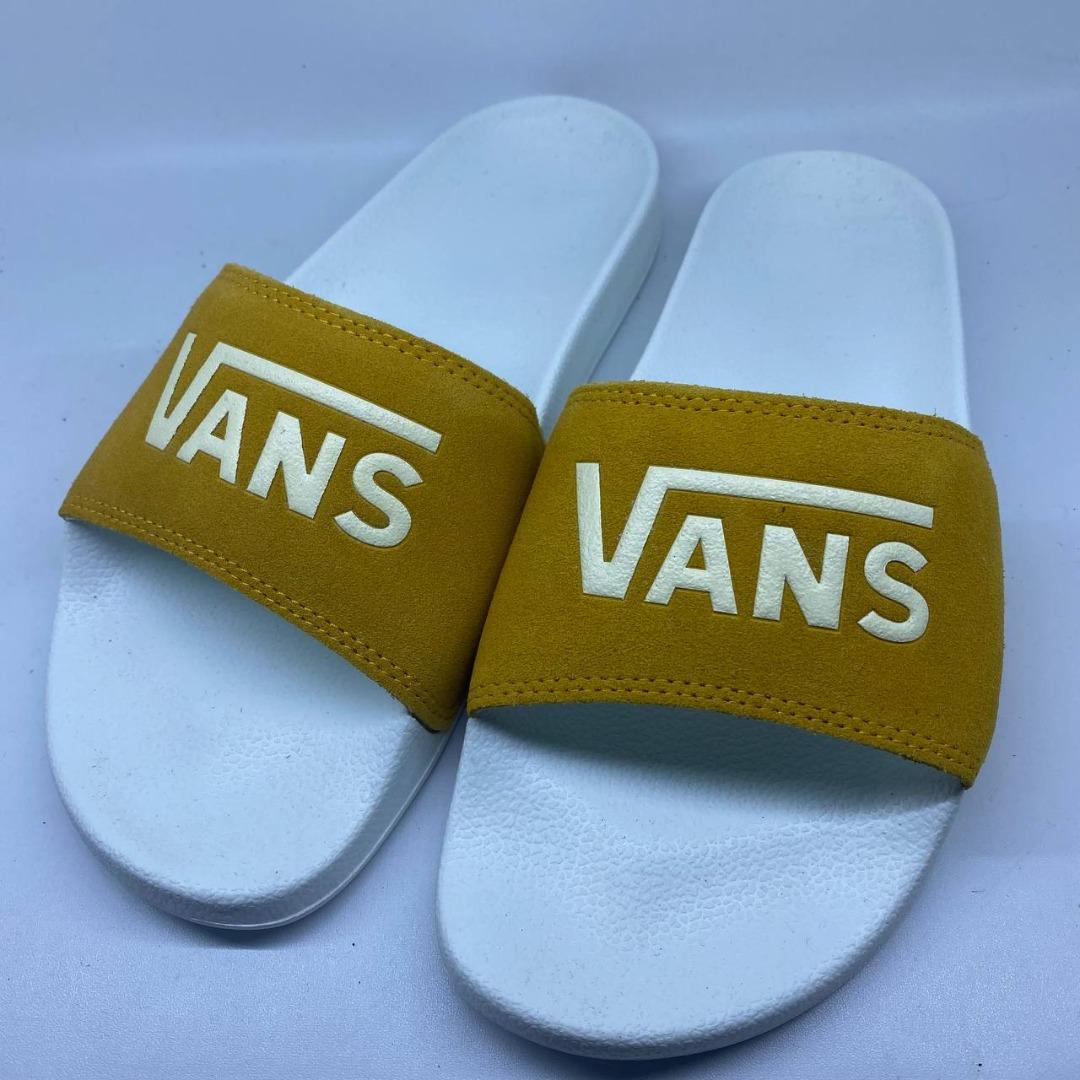 vans white slides