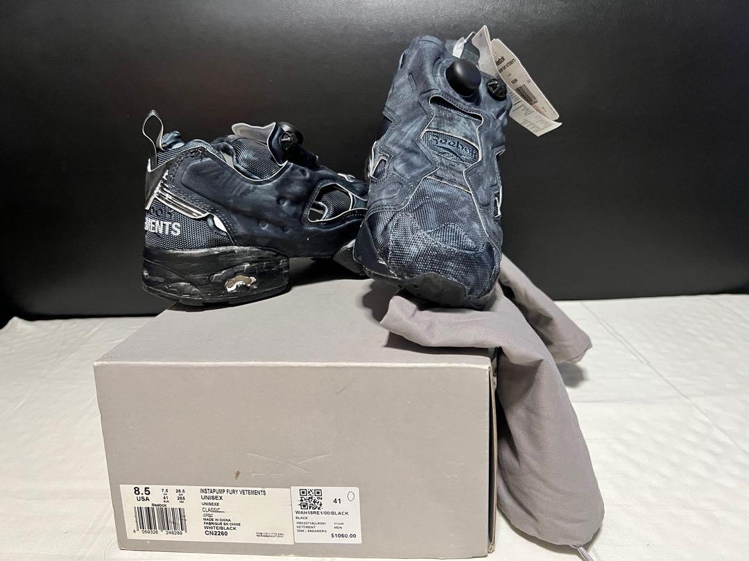 Reebok x vetements instapump store