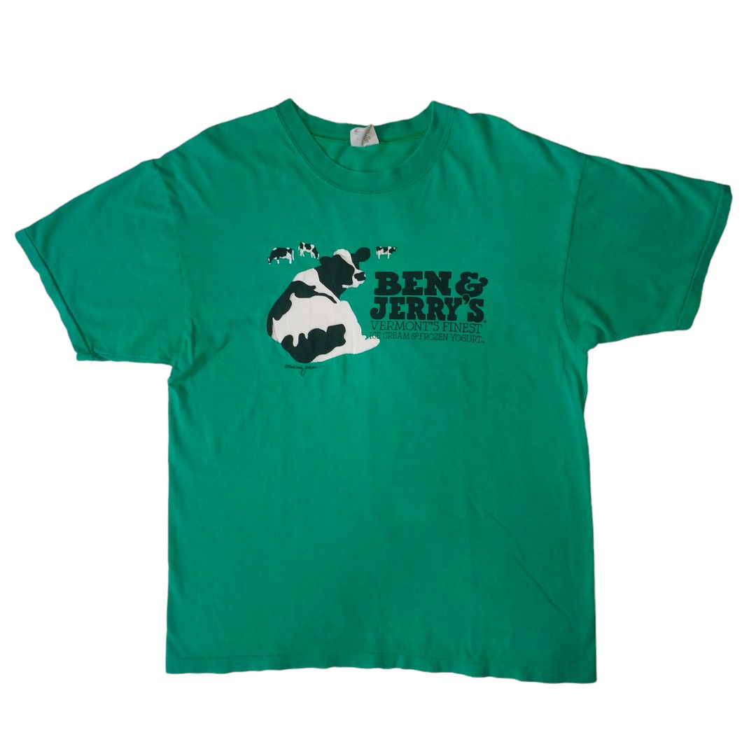 Vintage 1996 Ben & Jerry's shirt art by Wooly Jackson, Men's Fashion ...