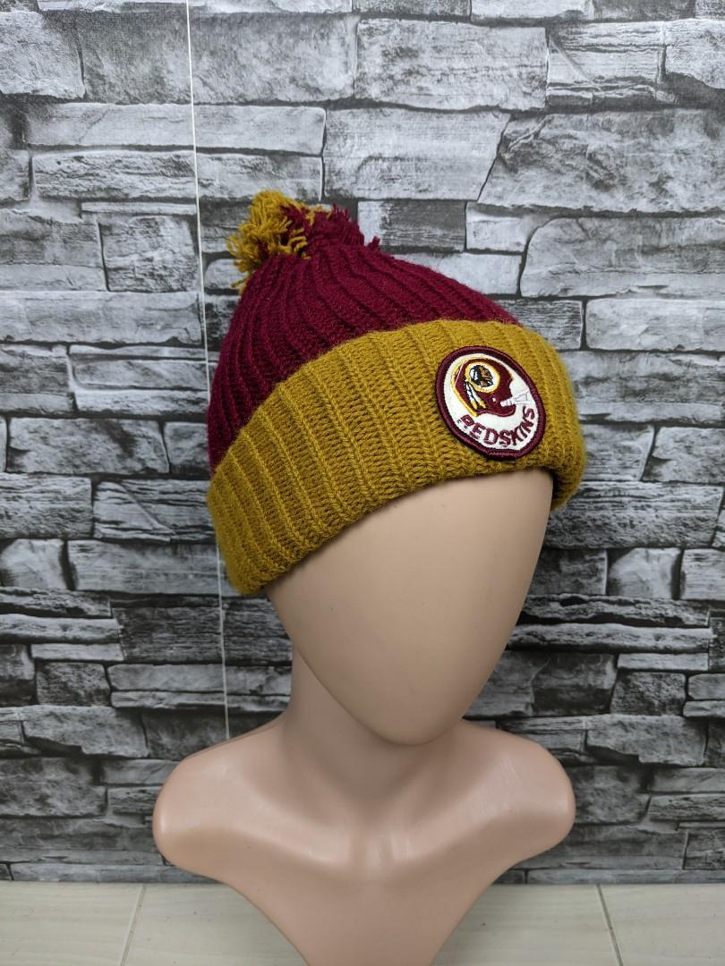 Vintage Redskins Two Tone Beanie Hat Cap Snowcap Ski Men s