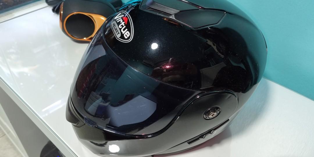 Virtue Motorcycle Helmet, Motorcycles, Motorcycle Apparel on Carousell